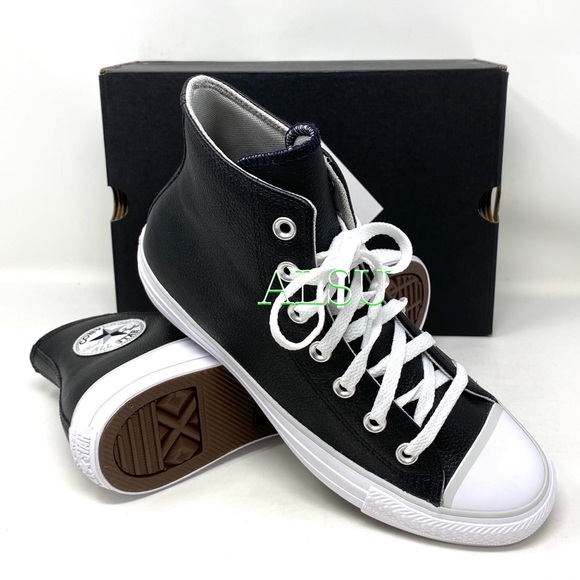 🎄 Christmas Special 🎄 Converse Ctas HI leather Black Men’s Sneakers 166730C - Picture 7 of 7